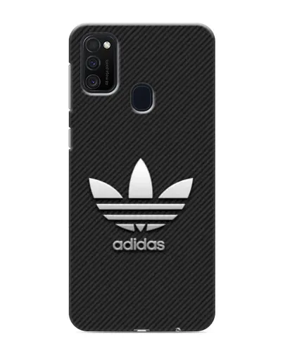 Чехол для Samsung Galaxy M21 с картинкой «Adidas Карбоновая текстура»