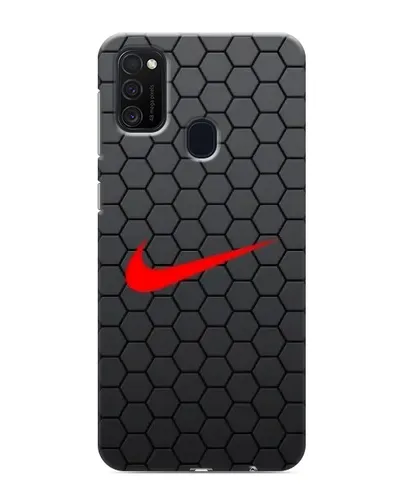Чехол для Samsung Galaxy M21 с картинкой «Nike — карбоновая сетка» Чехол для Samsung Galaxy M21 с картинкой «Nike — карбоновая сетка»