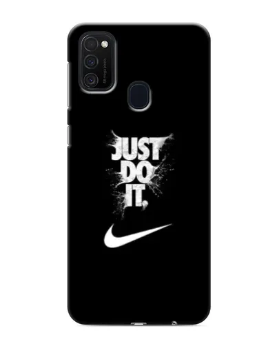 Чехол для Samsung Galaxy M21 с картинкой «Текстовый принт Nike» Чехол для Samsung Galaxy M21 с картинкой «Текстовый принт Nike»