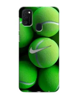 Чехол для Samsung Galaxy M21 с картинкой «Теннисные мячи Найк»