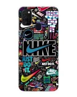 Чехол для Samsung Galaxy M21 с картинкой «Яркий коллаж Nike» Чехол для Samsung Galaxy M21 с картинкой «Яркий коллаж Nike»