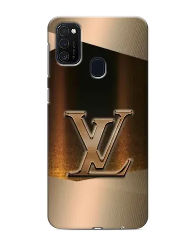 Чехол для Samsung Galaxy M21 с картинкой «LV — золотое сияние»