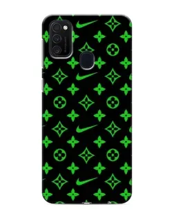 Чехол для Samsung Galaxy M21 с картинкой «Неоновый принт LV»