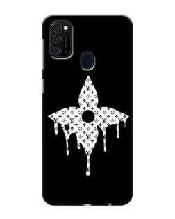 Чехол для Samsung Galaxy M21 с картинкой «Цветочная монограмма»