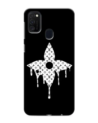 Чехол для Samsung Galaxy M21 с картинкой «Цветочная монограмма»