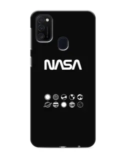 Чехол для Samsung Galaxy M21 с картинкой «NASA — технический принт» Чехол для Samsung Galaxy M21 с картинкой «NASA — технический принт»
