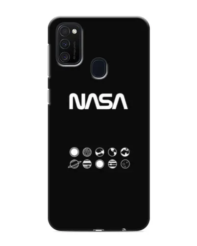 Чехол для Samsung Galaxy M21 с картинкой «NASA — технический принт» Чехол для Samsung Galaxy M21 с картинкой «NASA — технический принт»
