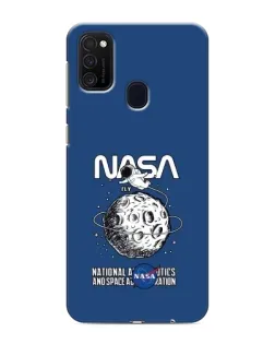 Чехол для Samsung Galaxy M21 с картинкой «NASA — лунная миссия» Чехол для Samsung Galaxy M21 с картинкой «NASA — лунная миссия»