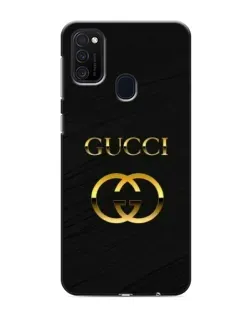 Чехол для Samsung Galaxy M21 с картинкой «Золотой логотип Gucci» Чехол для Samsung Galaxy M21 с картинкой «Золотой логотип Gucci»