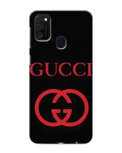 Чехол для Samsung Galaxy M21 с картинкой «Gucci — красный логотип» Чехол для Samsung Galaxy M21 с картинкой «Gucci — красный логотип»