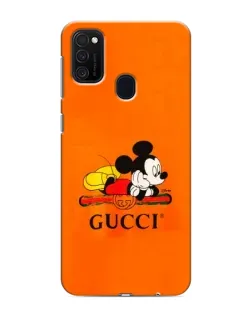 Чехол для Samsung Galaxy M21 с картинкой «Микки Маус Gucci — оранж» Чехол для Samsung Galaxy M21 с картинкой «Микки Маус Gucci — оранж»