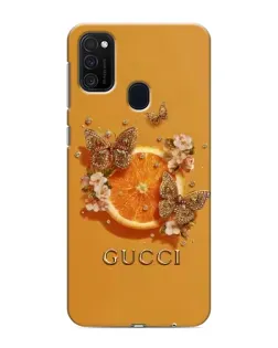 Чехол для Samsung Galaxy M21 с картинкой «Gucci — золотые бабочки» Чехол для Samsung Galaxy M21 с картинкой «Gucci — золотые бабочки»