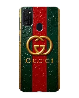 Чехол для Samsung Galaxy M21 с картинкой «Gucci — фирменная полоса и золото» Чехол для Samsung Galaxy M21 с картинкой «Gucci — фирменная полоса и золото»