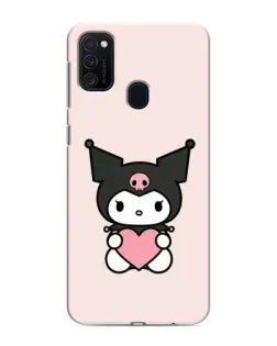 Чехол для Samsung Galaxy M21 с картинкой «Kuromi и сердце»