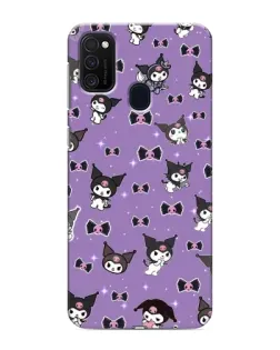 Чехол для Samsung Galaxy M21 с картинкой «Kuromi — паттерн»