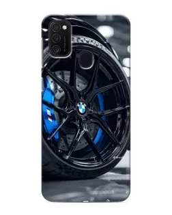 Чехол для Samsung Galaxy M21 с картинкой «Колесо BMW вблизи» Чехол для Samsung Galaxy M21 с картинкой «Колесо BMW вблизи»