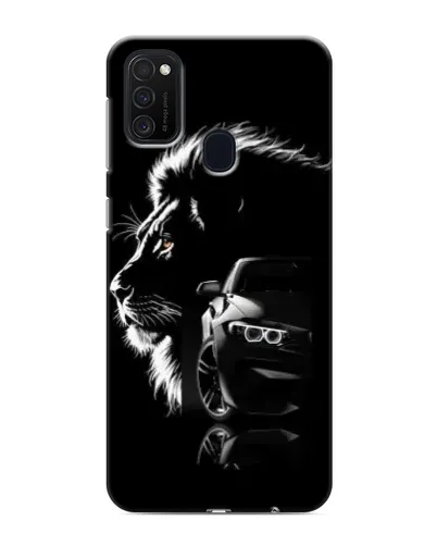 Чехол для Samsung Galaxy M21 с картинкой «BMW и лев»