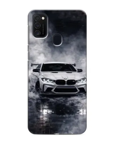 Чехол для Samsung Galaxy M21 с картинкой «BMW сквозь туман»
