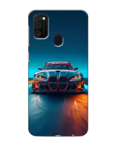 Чехол для Samsung Galaxy M21 с картинкой «BMW — огни неона» Чехол для Samsung Galaxy M21 с картинкой «BMW — огни неона»