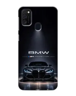 Чехол для Samsung Galaxy M21 с картинкой «BMW сквозь ночной город» Чехол для Samsung Galaxy M21 с картинкой «BMW сквозь ночной город»