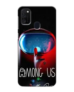 Чехол для Samsung Galaxy M21 с картинкой «Красный импостер — макро» Чехол для Samsung Galaxy M21 с картинкой «Красный импостер — макро»