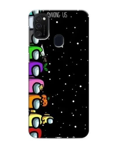 Чехол для Samsung Galaxy M21 с картинкой «Команда Among Us»