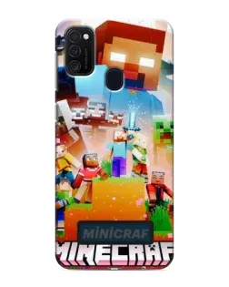 Чехол для Samsung Galaxy M21 с картинкой «Minecraft герои игры» Чехол для Samsung Galaxy M21 с картинкой «Minecraft герои игры»