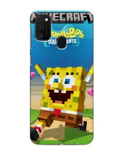 Чехол для Samsung Galaxy M21 с картинкой «Губка Боб Minecraft» Чехол для Samsung Galaxy M21 с картинкой «Губка Боб Minecraft»