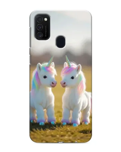 Чехол для Samsung Galaxy M21 с картинкой «Пара единорогов» Чехол для Samsung Galaxy M21 с картинкой «Пара единорогов»