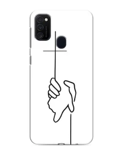 Чехол для Samsung Galaxy M21 с картинкой «Рука держит» Чехол для Samsung Galaxy M21 с картинкой «Рука держит»