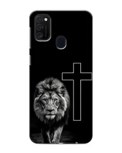 Чехол для Samsung Galaxy M21 с картинкой «Лев и Крест» Чехол для Samsung Galaxy M21 с картинкой «Лев и Крест»