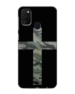 Чехол для Samsung Galaxy M21 с картинкой «Милитари Крест»