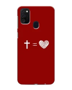 Чехол для Samsung Galaxy M21 с картинкой «Уравнение любви»