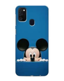 Чехол для Samsung Galaxy M21 с картинкой «Микки выглядывает» Чехол для Samsung Galaxy M21 с картинкой «Микки выглядывает»
