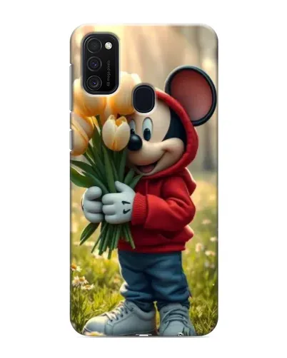 Чехол для Samsung Galaxy M21 с картинкой «Микки с тюльпанами» Чехол для Samsung Galaxy M21 с картинкой «Микки с тюльпанами»