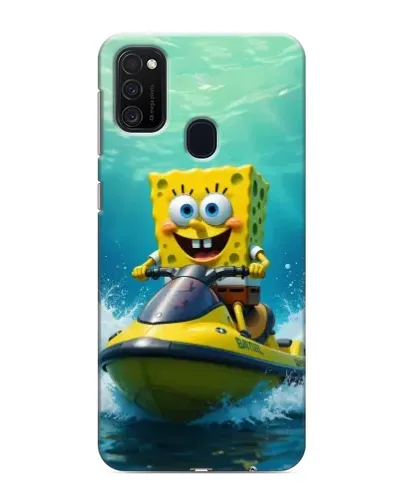 Чохол для Samsung Galaxy M21 з картинкою «Спанч Боб на гідроциклі» Чохол для Samsung Galaxy M21 з картинкою «Спанч Боб на гідроциклі»