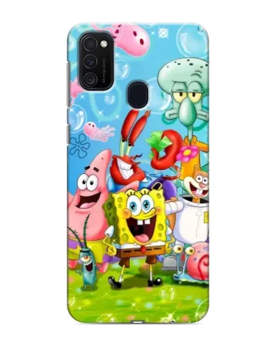 Чехол для Samsung Galaxy M21 с картинкой «Губка Боб и друзья» Чехол для Samsung Galaxy M21 с картинкой «Губка Боб и друзья»