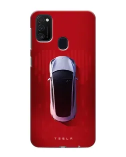 Чехол для Samsung Galaxy M21 с картинкой «Tesla Top View» Чехол для Samsung Galaxy M21 с картинкой «Tesla Top View»