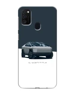 Чехол для Samsung Galaxy M21 с картинкой «Серебристый Cybertruck Tesla» Чехол для Samsung Galaxy M21 с картинкой «Серебристый Cybertruck Tesla»