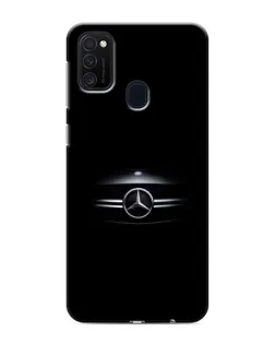 Чехол для Samsung Galaxy M21 с картинкой «Mercedes — абстрактные линии»