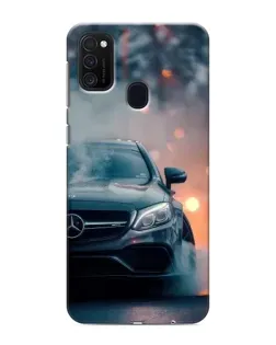 Чехол для Samsung Galaxy M21 с картинкой «Mercedes — ночной город»