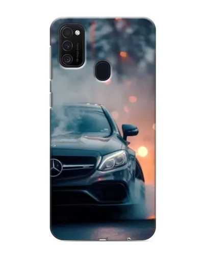 Чехол для Samsung Galaxy M21 с картинкой «Mercedes — ночной город» Чехол для Samsung Galaxy M21 с картинкой «Mercedes — ночной город»