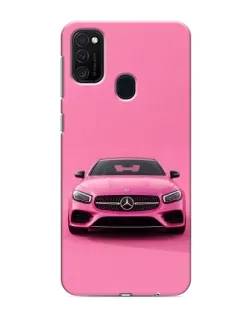 Чехол для Samsung Galaxy M21 с картинкой «Розовый Mercedes AMG»