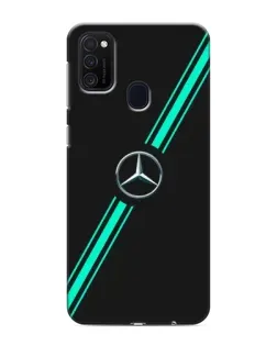 Чехол для Samsung Galaxy M21 с картинкой «Спортивные линии Mercedes»