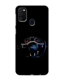 Чехол для Samsung Galaxy M21 с картинкой «Салон Audi — руль» Чехол для Samsung Galaxy M21 с картинкой «Салон Audi — руль»