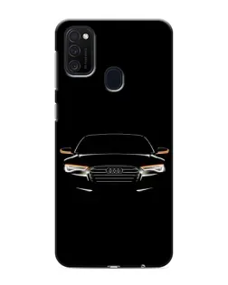 Чехол для Samsung Galaxy M21 с картинкой «Audi — ночной контур» Чехол для Samsung Galaxy M21 с картинкой «Audi — ночной контур»