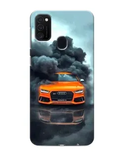 Чехол для Samsung Galaxy M21 с картинкой «Audi в облаках дыма» Чехол для Samsung Galaxy M21 с картинкой «Audi в облаках дыма»