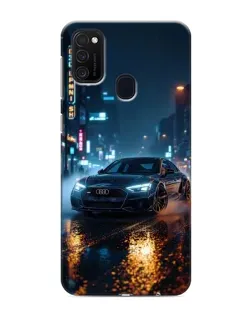 Чехол для Samsung Galaxy M21 с картинкой «Ночной город и Audi» Чехол для Samsung Galaxy M21 с картинкой «Ночной город и Audi»