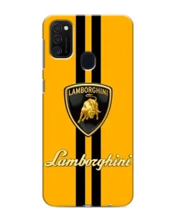 Чехол для Samsung Galaxy M21 с картинкой «Lamborghini Stripe желтый»