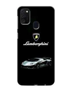 Чехол для Samsung Galaxy M21 с картинкой «Логотип Lamborghini классика»